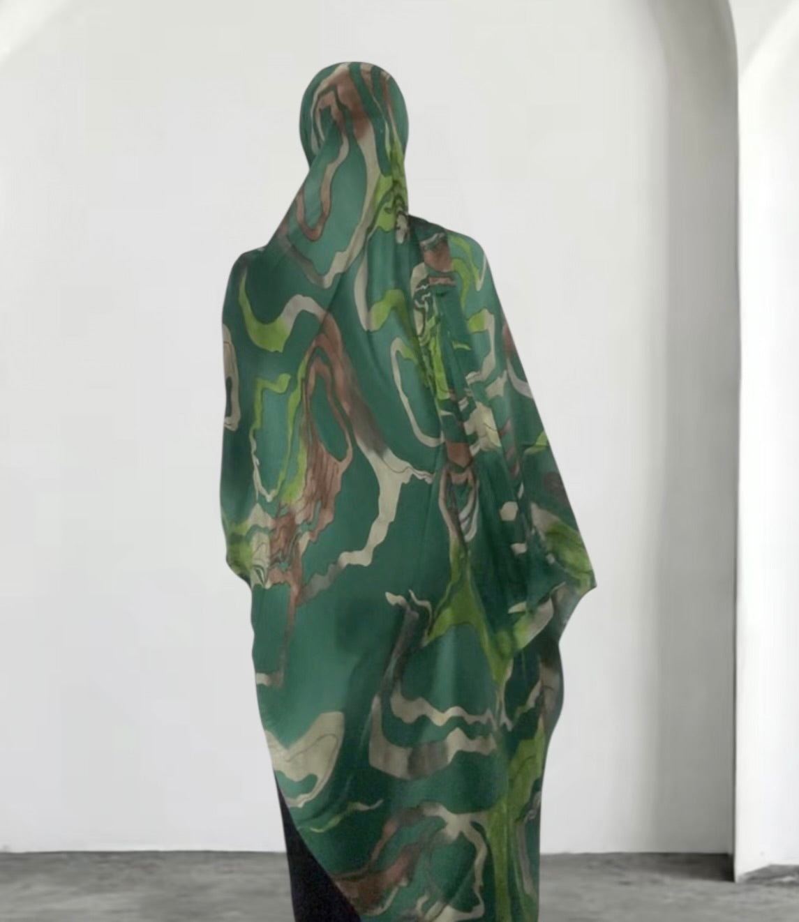 Mixture green forest ZEYNAD print