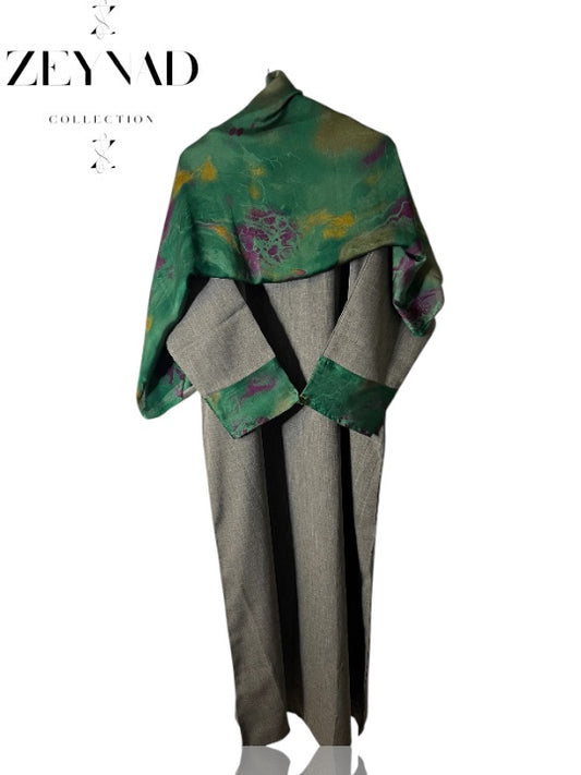 Green Twilight matching dress & hijab set