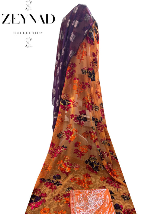 Orange maroon ZEYNAD Maqbal Dirac set