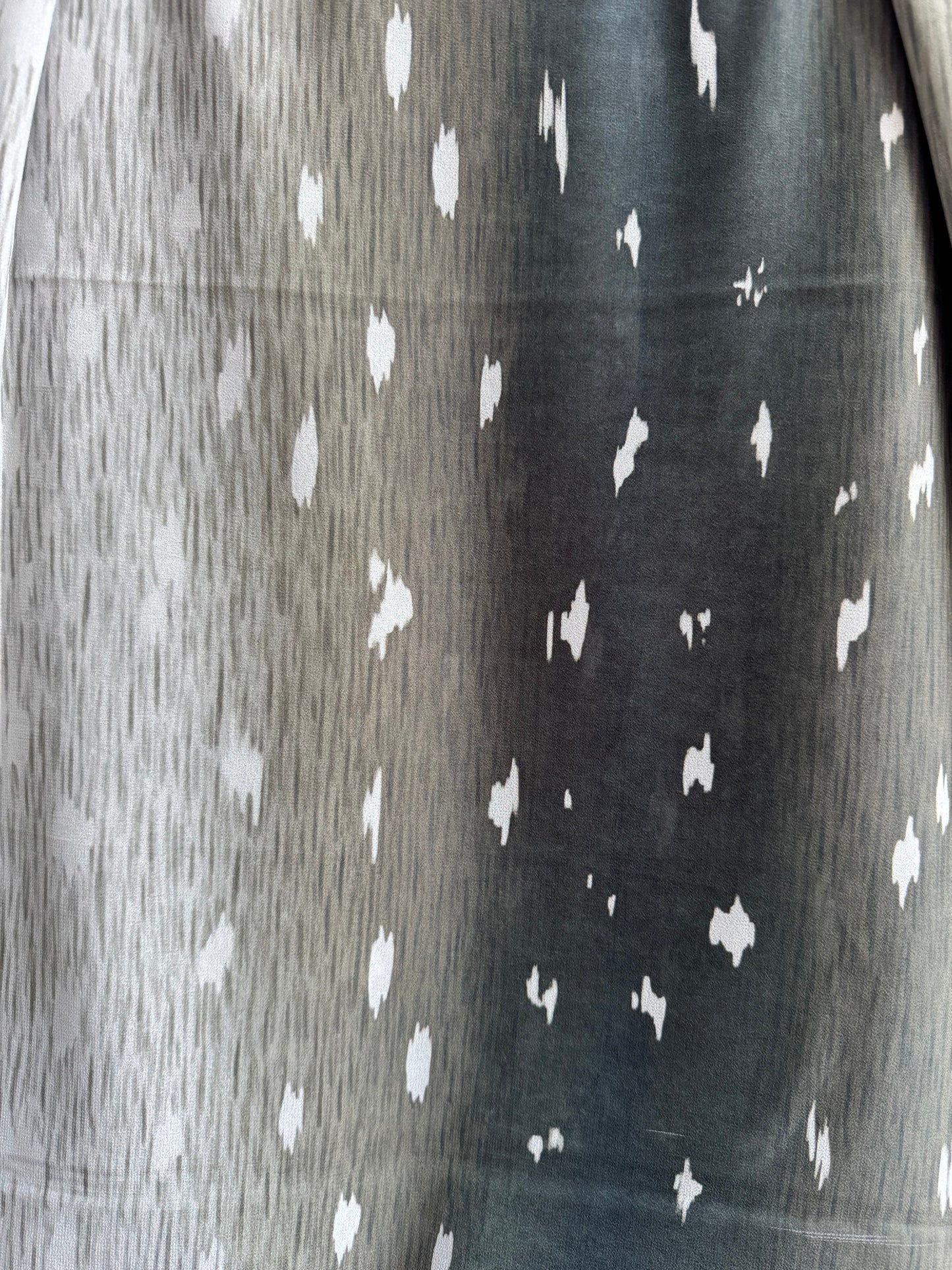 Lime green deer/fawn print ombré