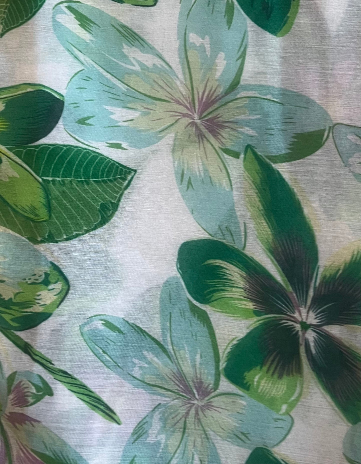 Light Green Floral Modal Hijab
