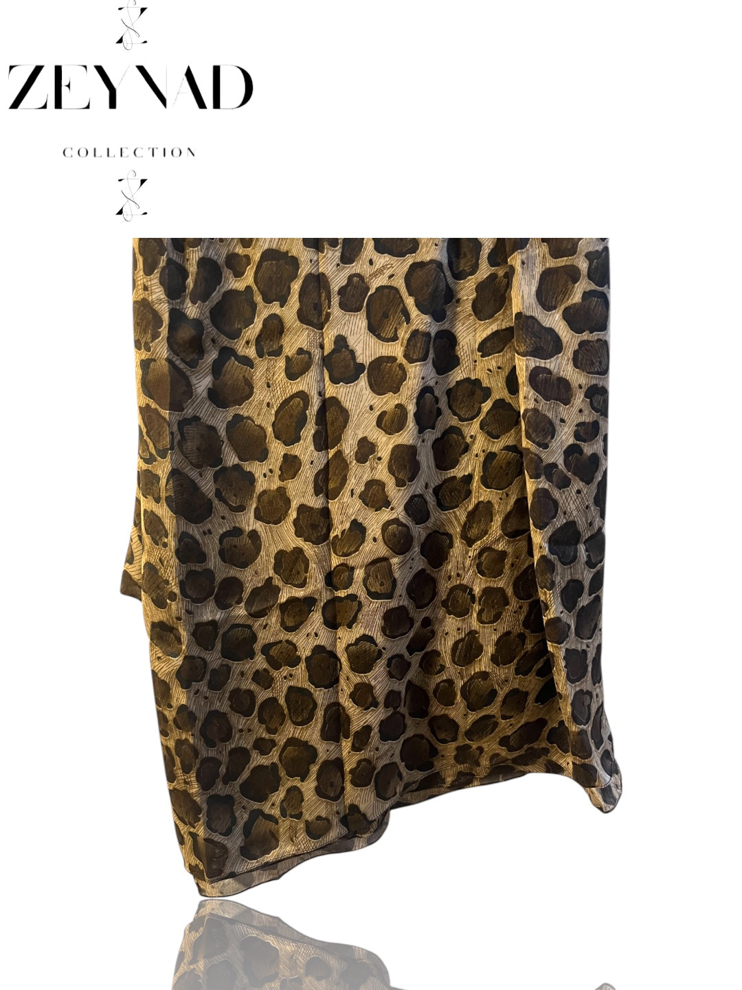 Limited Darker Golden Circle Cheetah Print Hijab