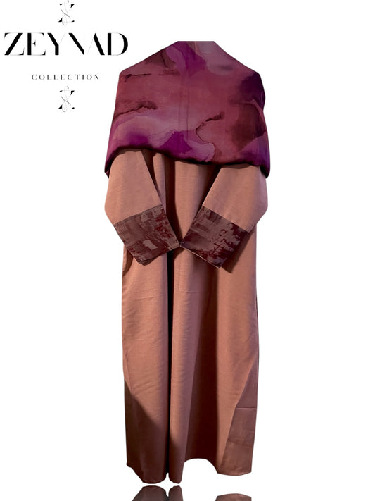 Electric galaxy camo matching dress & hijab set