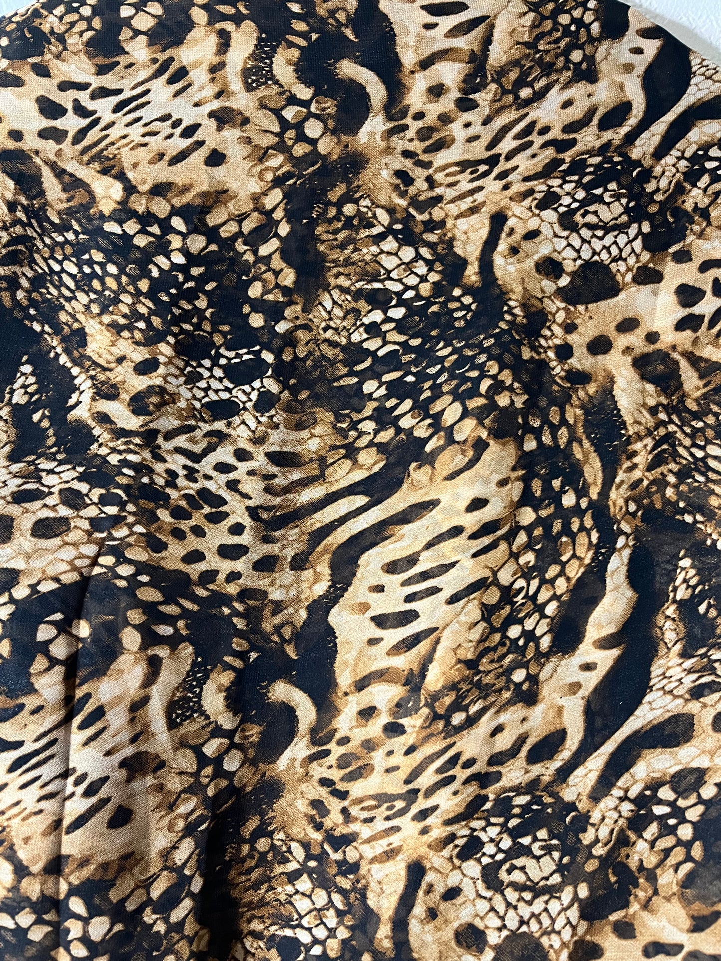 Light beige leopard matching dress & hijab set