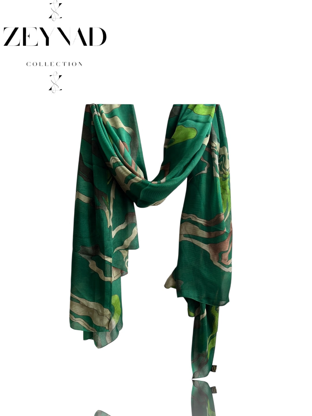 Mixture green forest ZEYNAD print