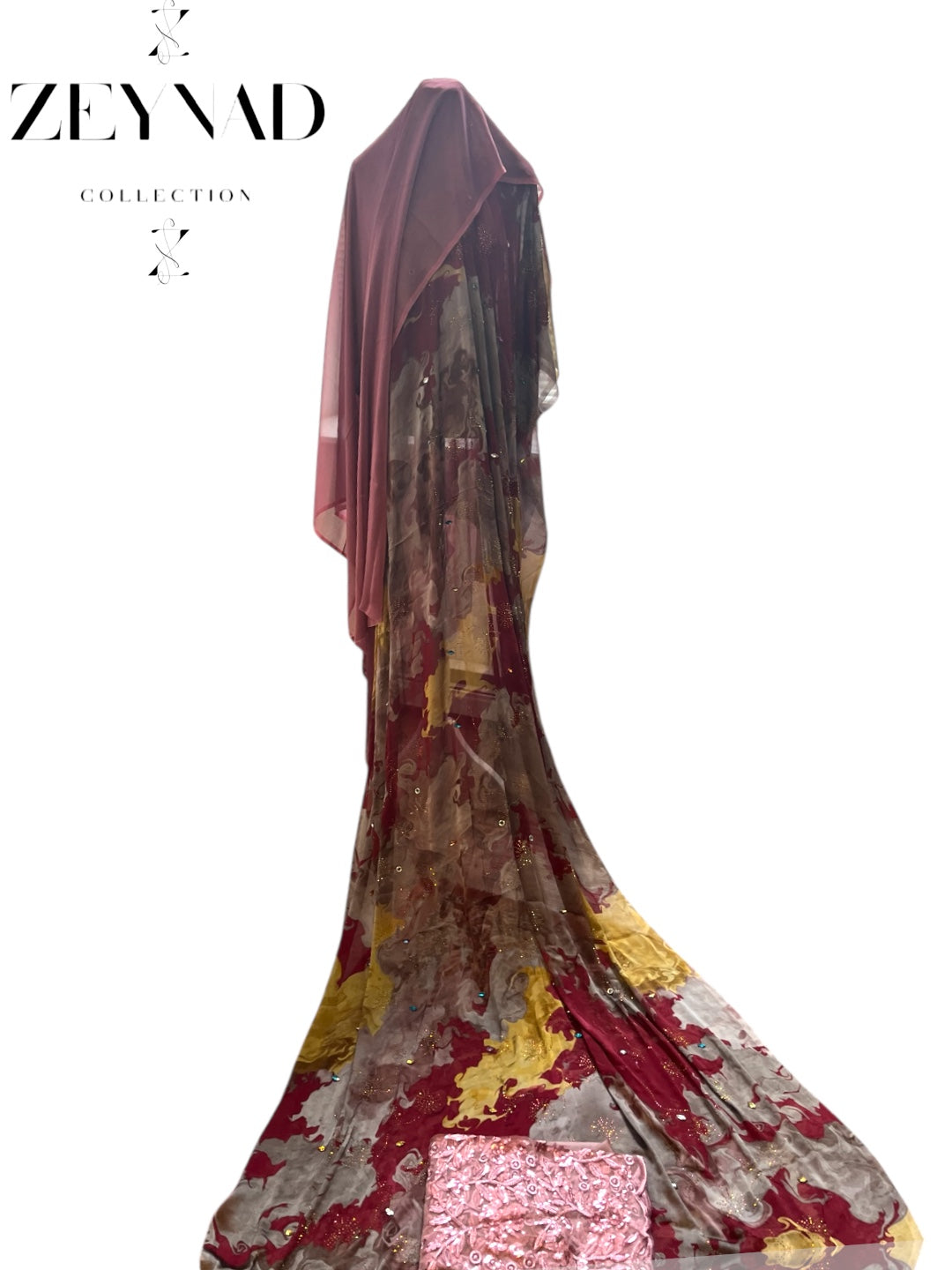 Majestic triple red & pink yellow hue Stone Dirac set