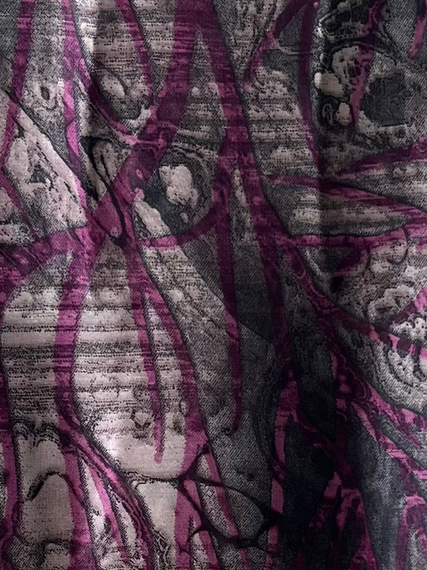 Vivid spring magenta chiffon