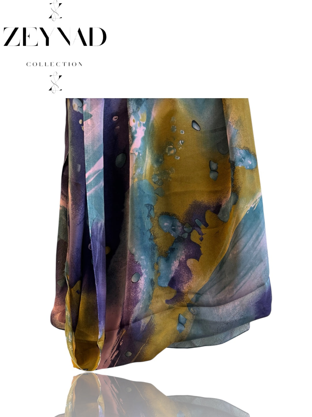 Bubble Gum Ocean Glow Chiffon Hijab