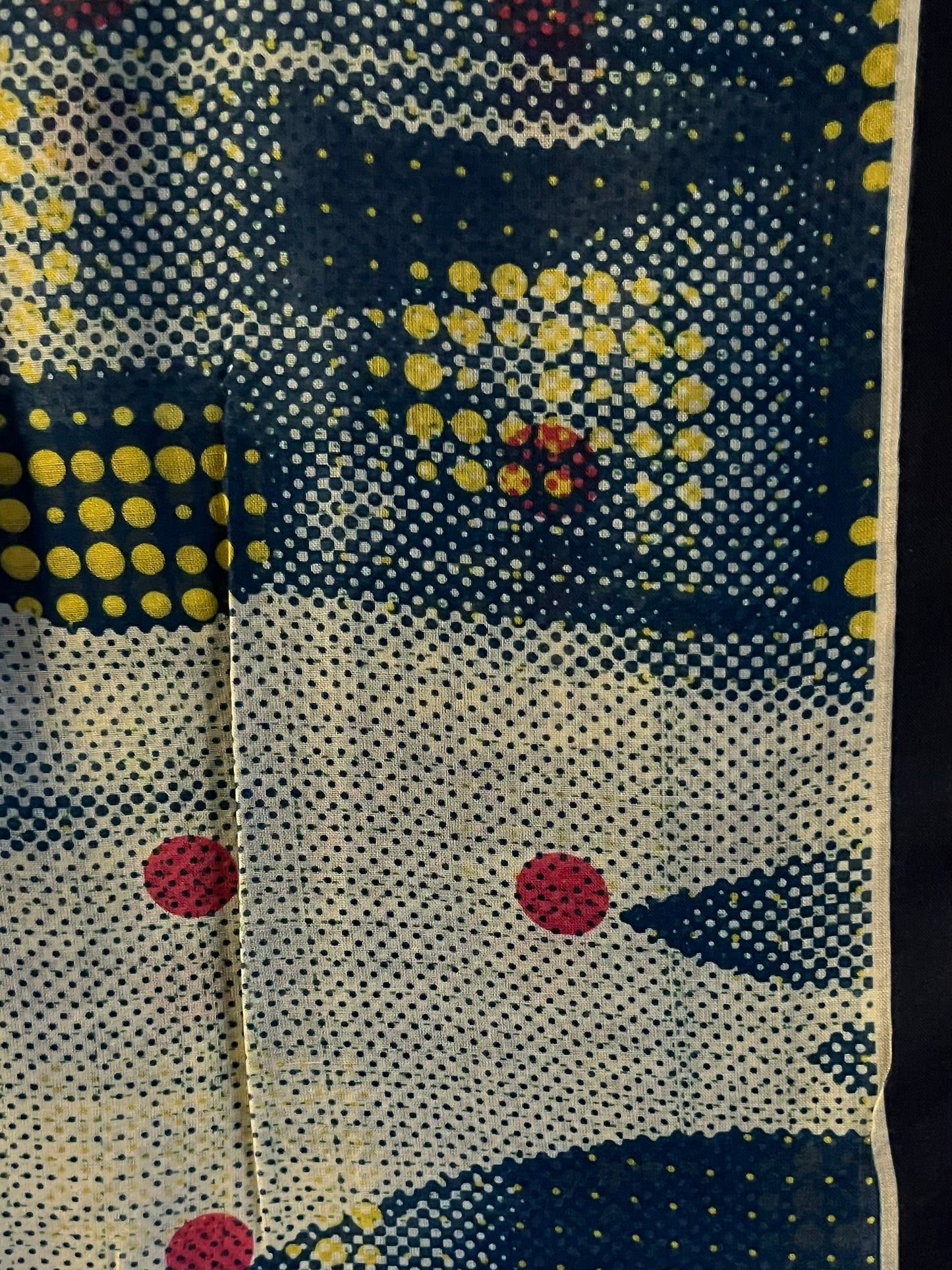 Blue & red dotted harmony modal hijab