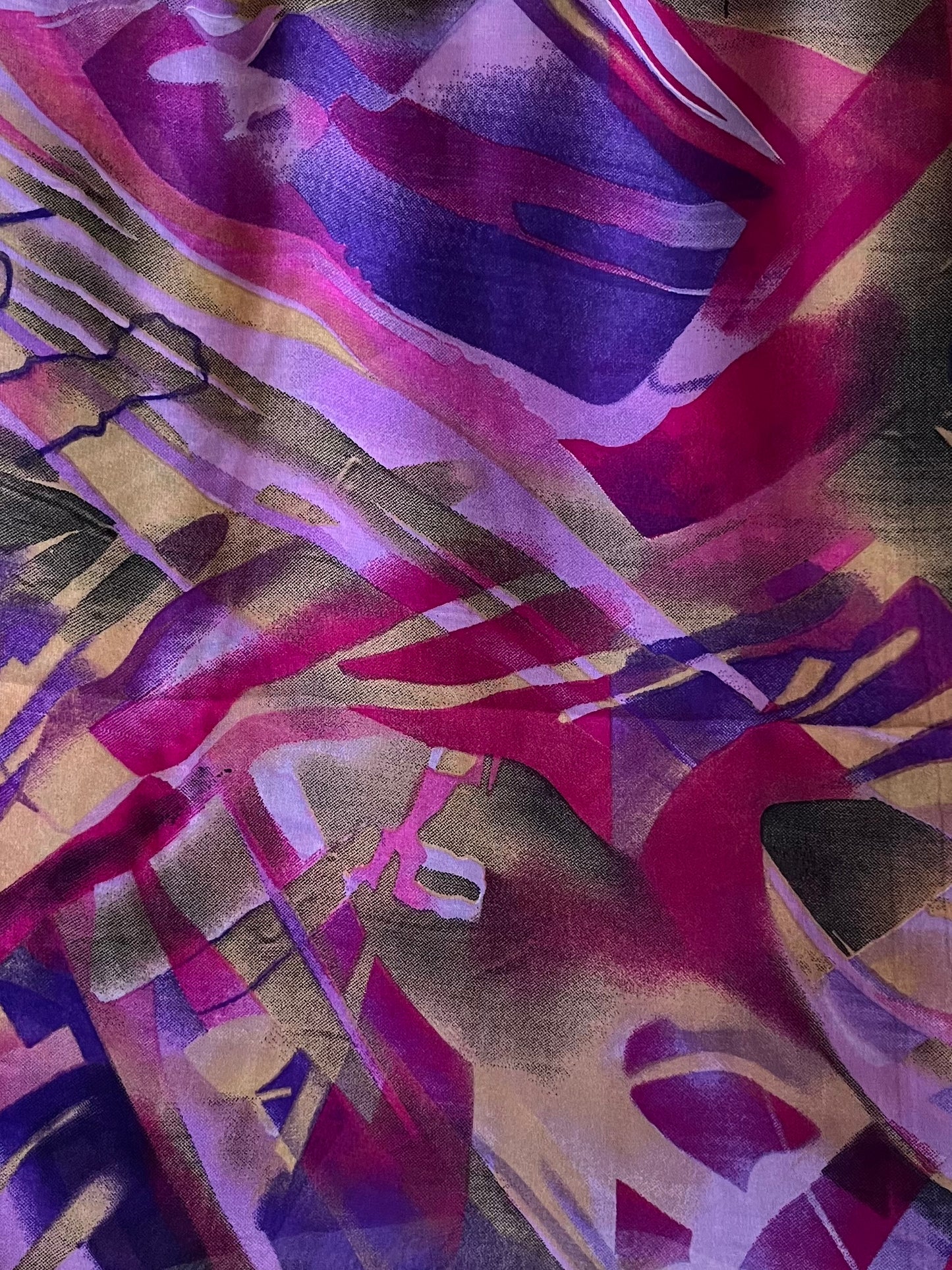 Radiant purple-fall chiffon hijab