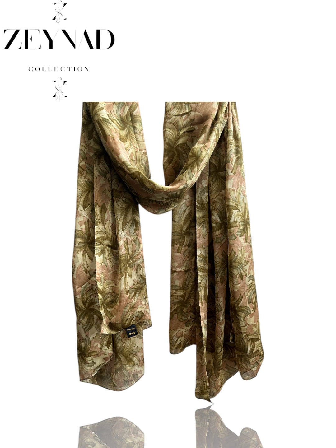 Vivid spring tree chiffon