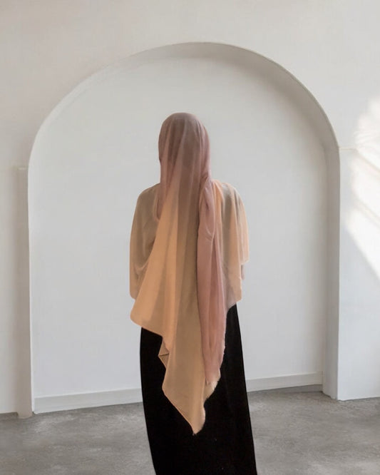 Sunset Pink & Purple Modal Hijab