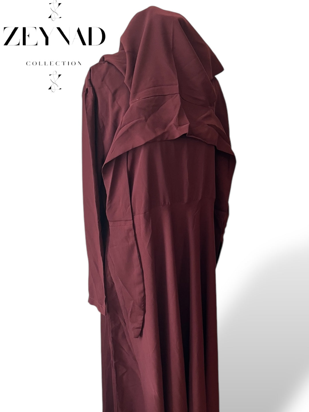 Dark Orange Dress with Jilbab