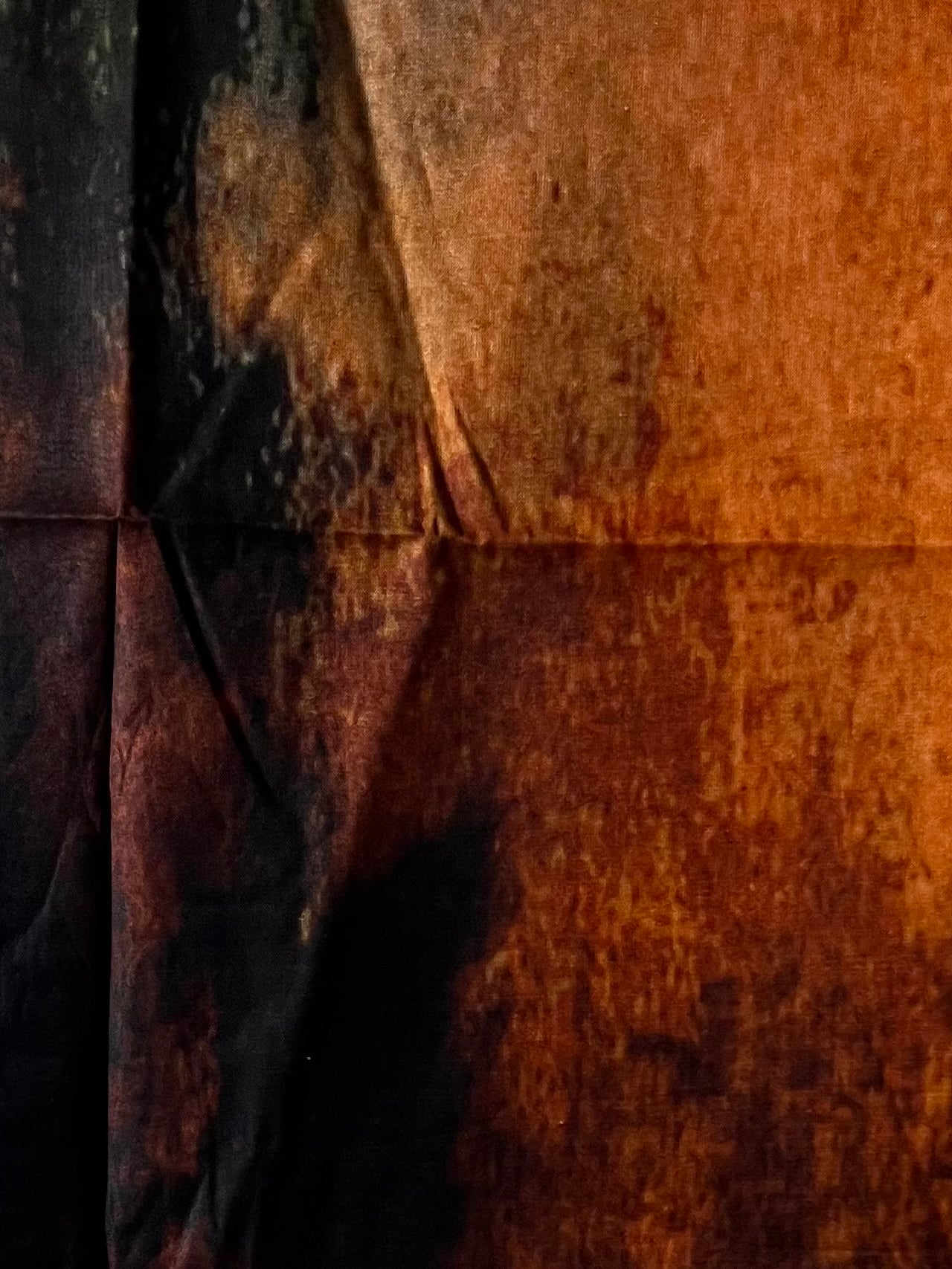 Neptune & black faded watercolor forest modal hijab