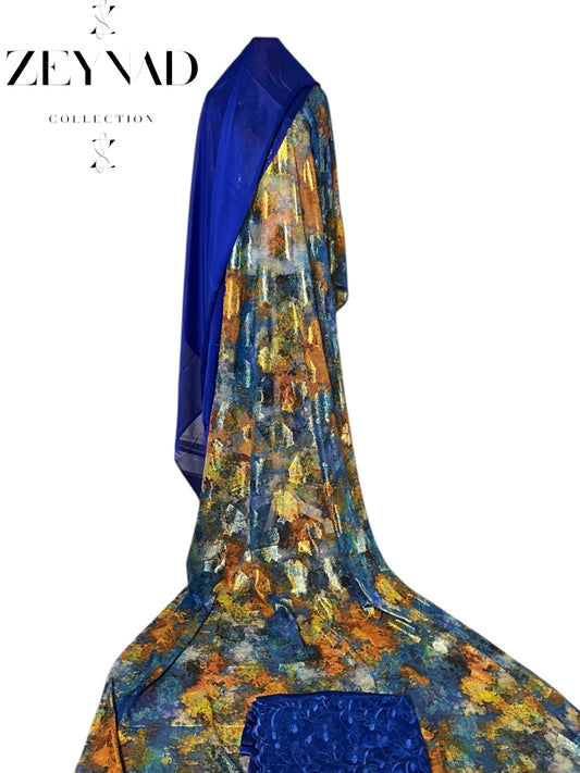 Classic yellow & bold blue lined Dirac set