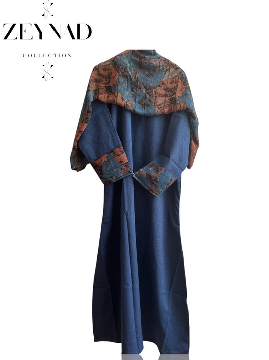 Intense artist-dream matching dress & hijab set