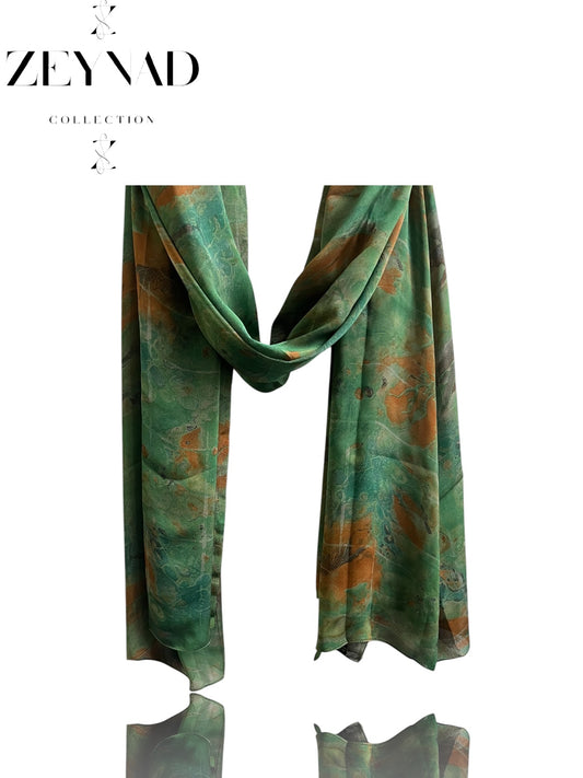 Faded forest ZEYNAD summer hijab