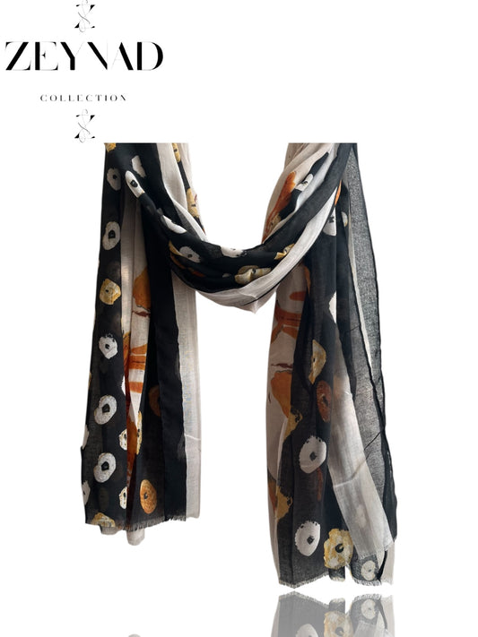 Black Flame Dim Modal Hijab