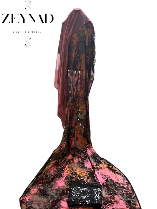 Majestic triple pink & black Stone Dirac set