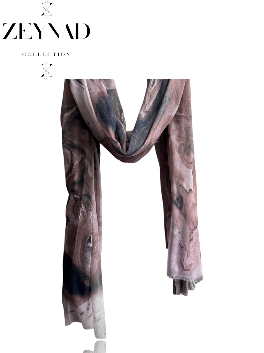 Mixture faded red marble print ombré