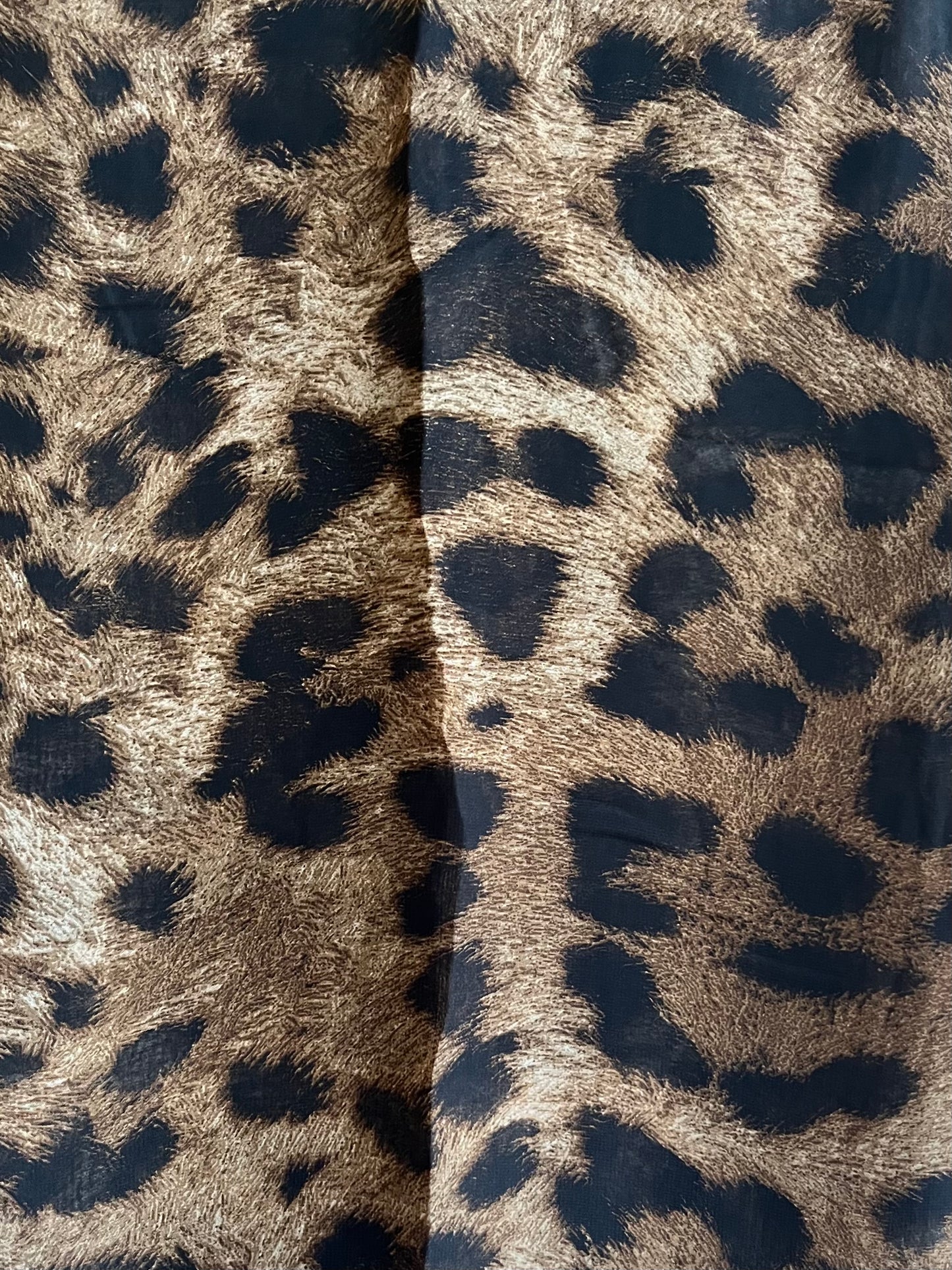 Fall dust brown blaze leopard chiffon hijab