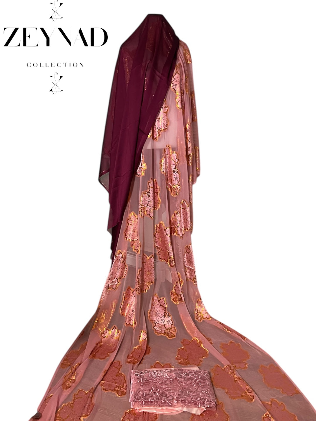 Classic original Burgundy & rose pink Dirac set