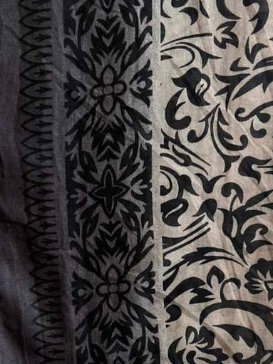 Intense black & white pattern modal hijab
