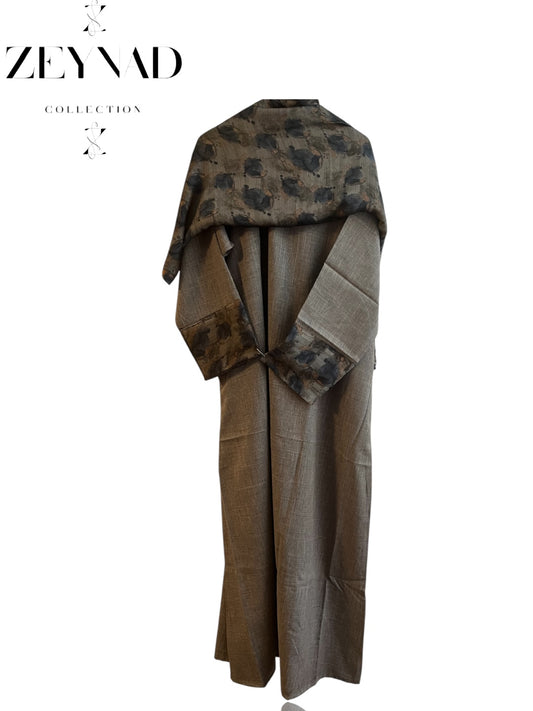 Intense box-black matching dress & hijab set