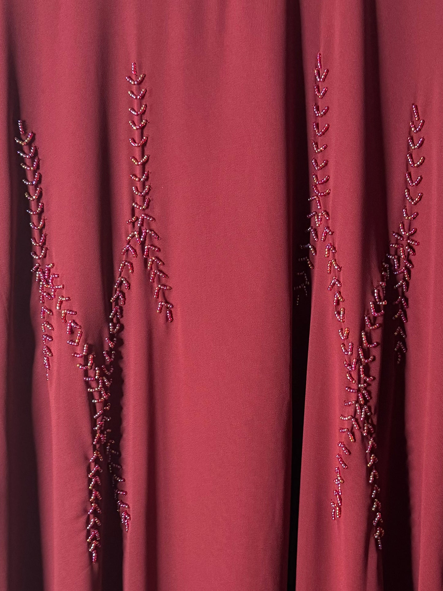 Burgundy Abaya