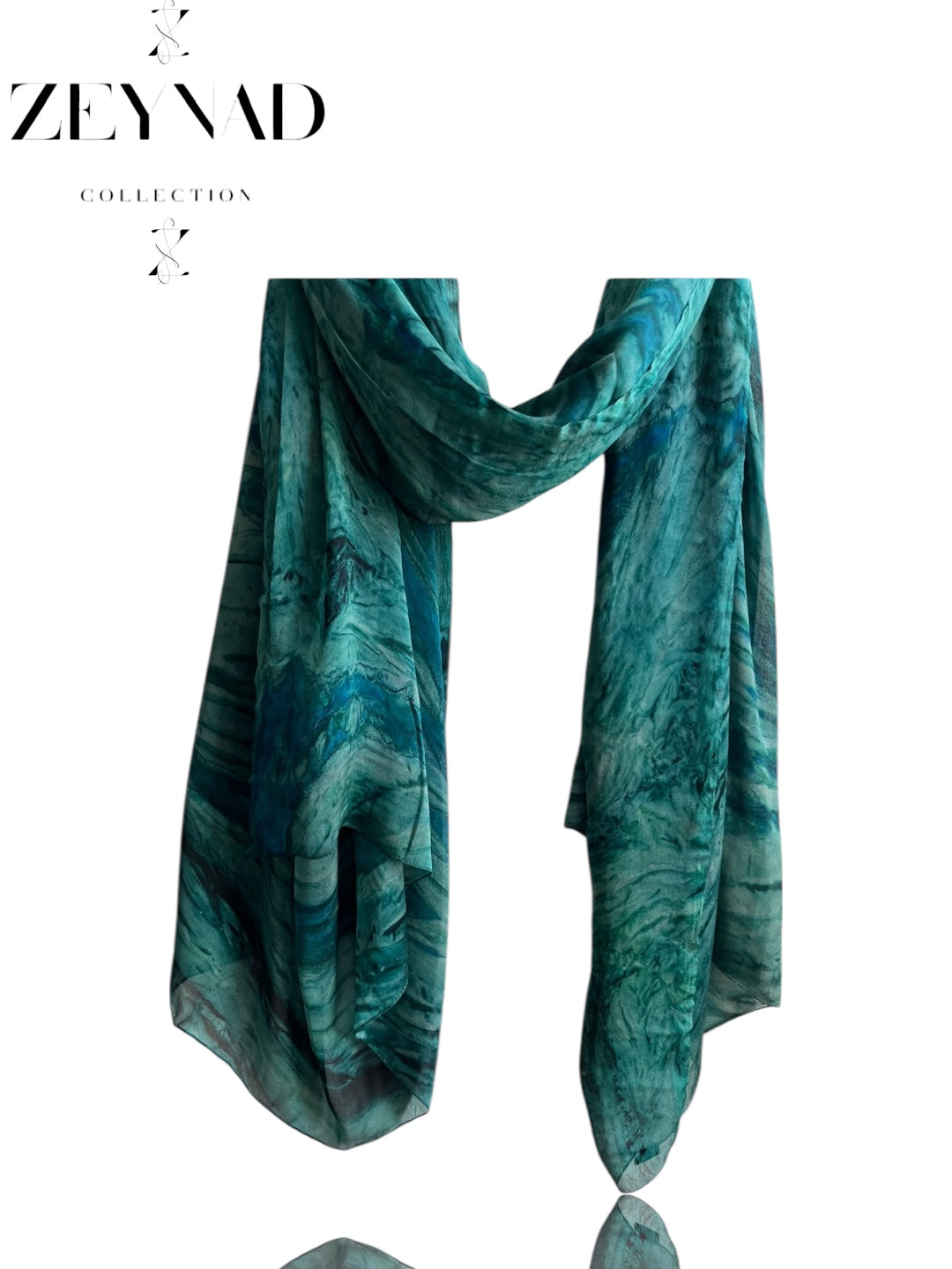 Teal ZEYNAD watercolor print