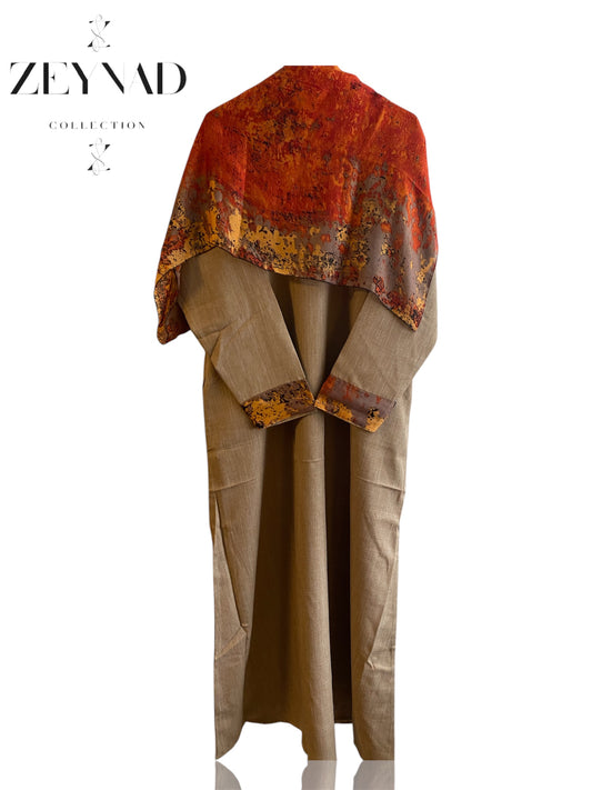 Red & Yellow matching dress & hijab set