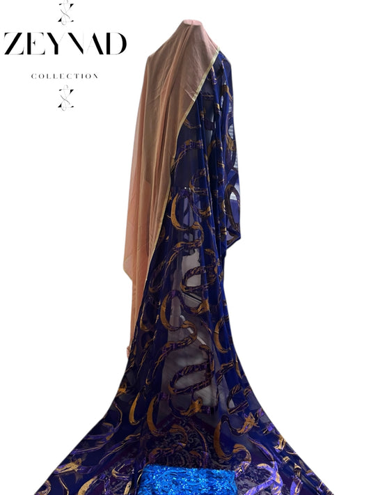 Midnight navy blue & beige Dirac Set