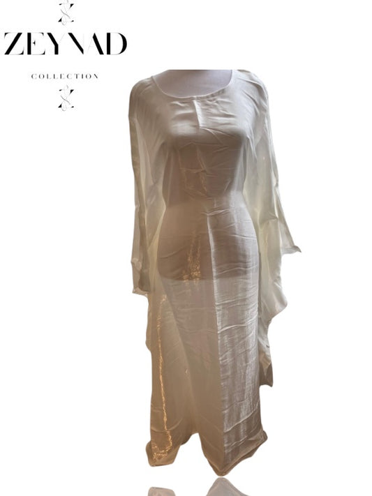 Premium White Butterfly Dress