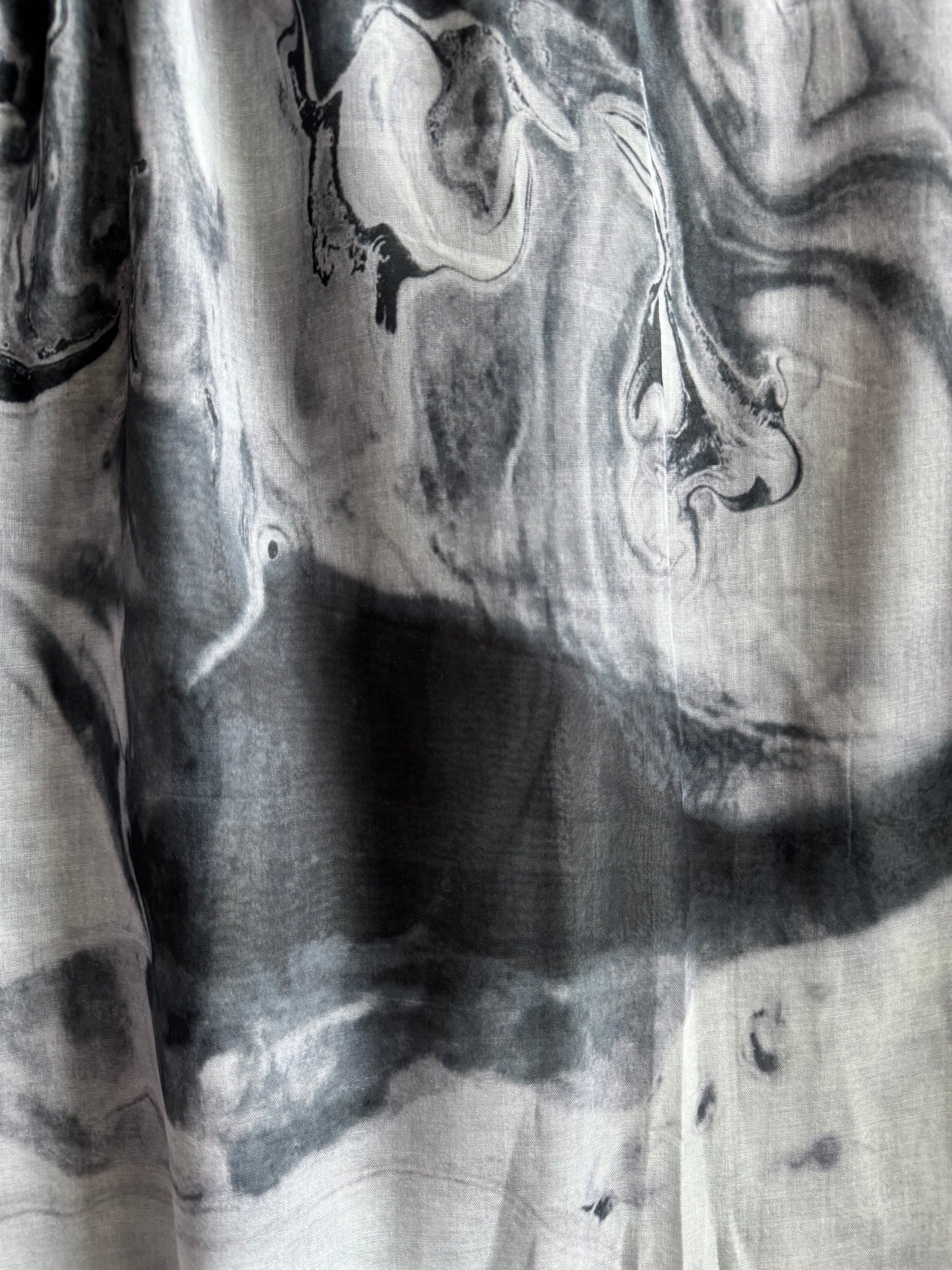 Navy white & black celestial marble print ombré