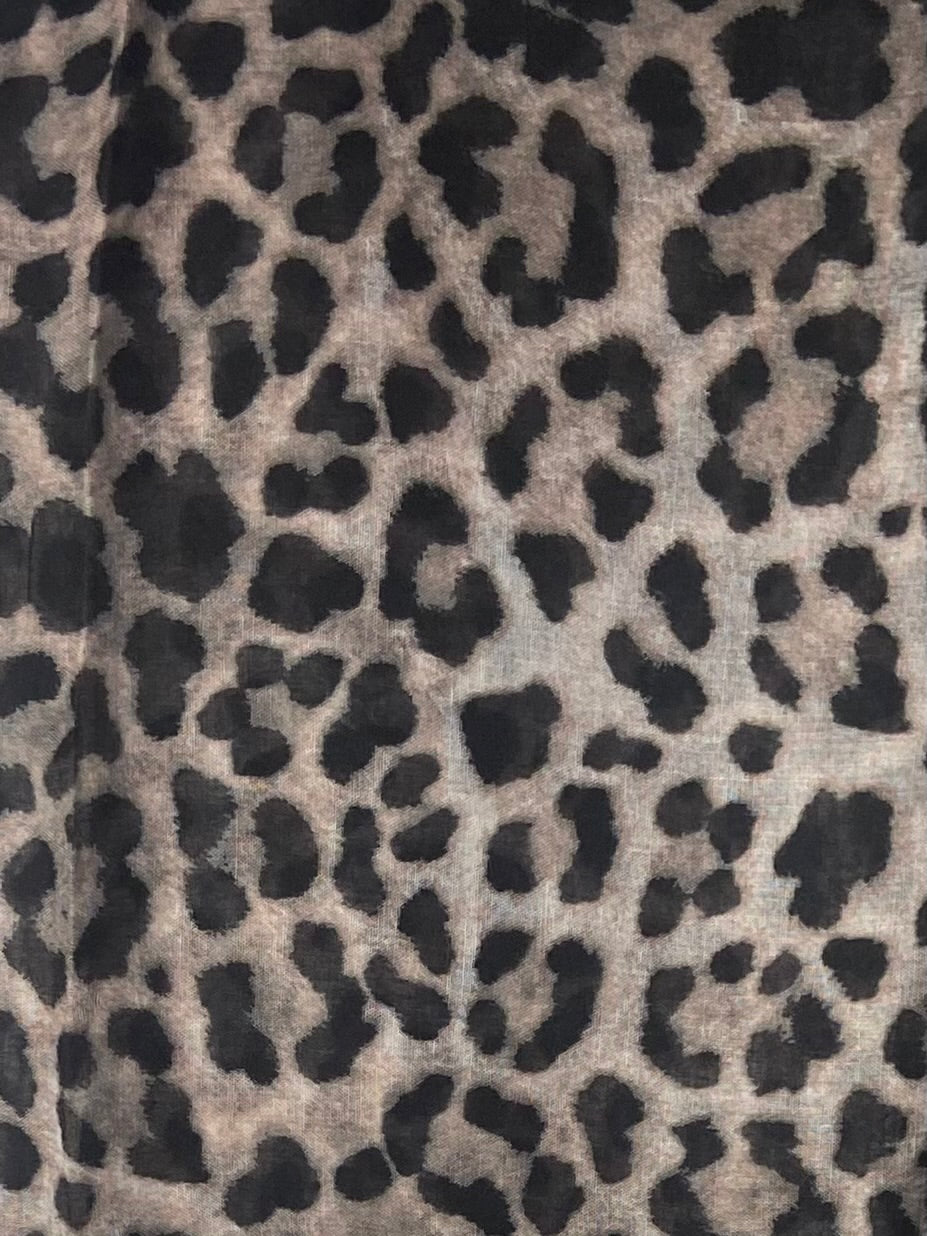 Deep brown sea cheetah print hijab