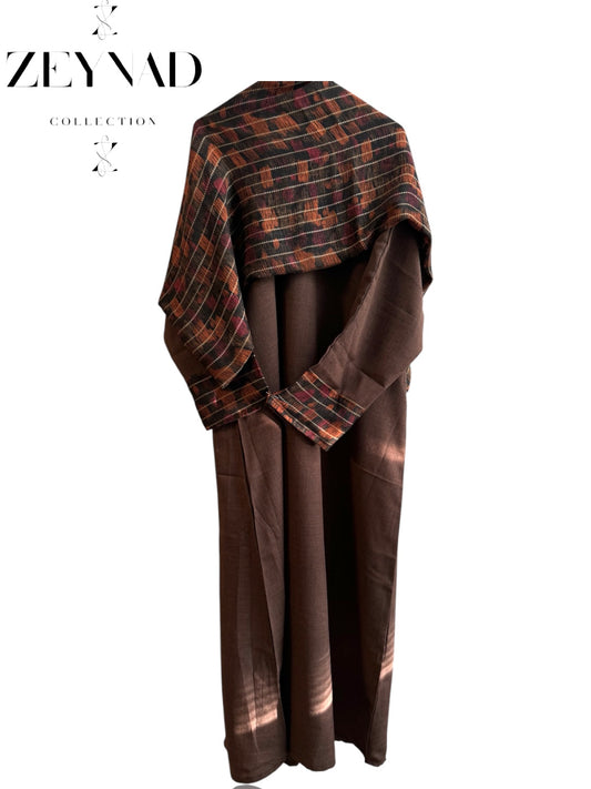 Starlight dessert ambience matching dress & hijab set
