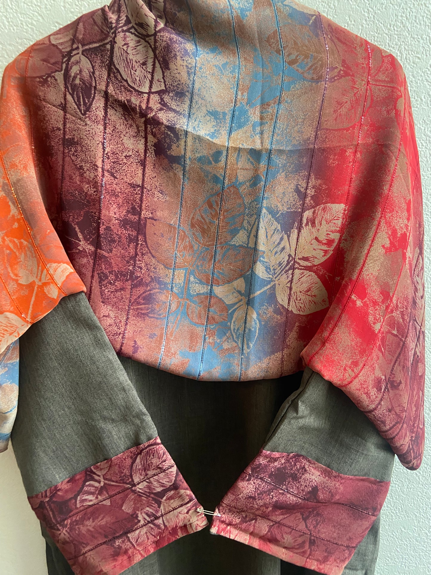 Watercolor Painting Matching Dress & Hijab Set
