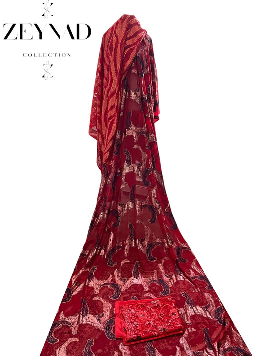 Tropical deep red ZEYNAD Fransawi Dirac set