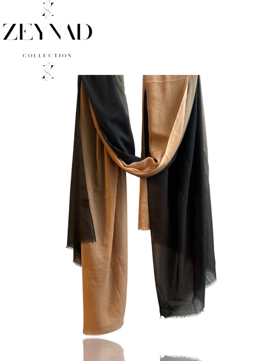 Sunset Black & Beige Modal hijab