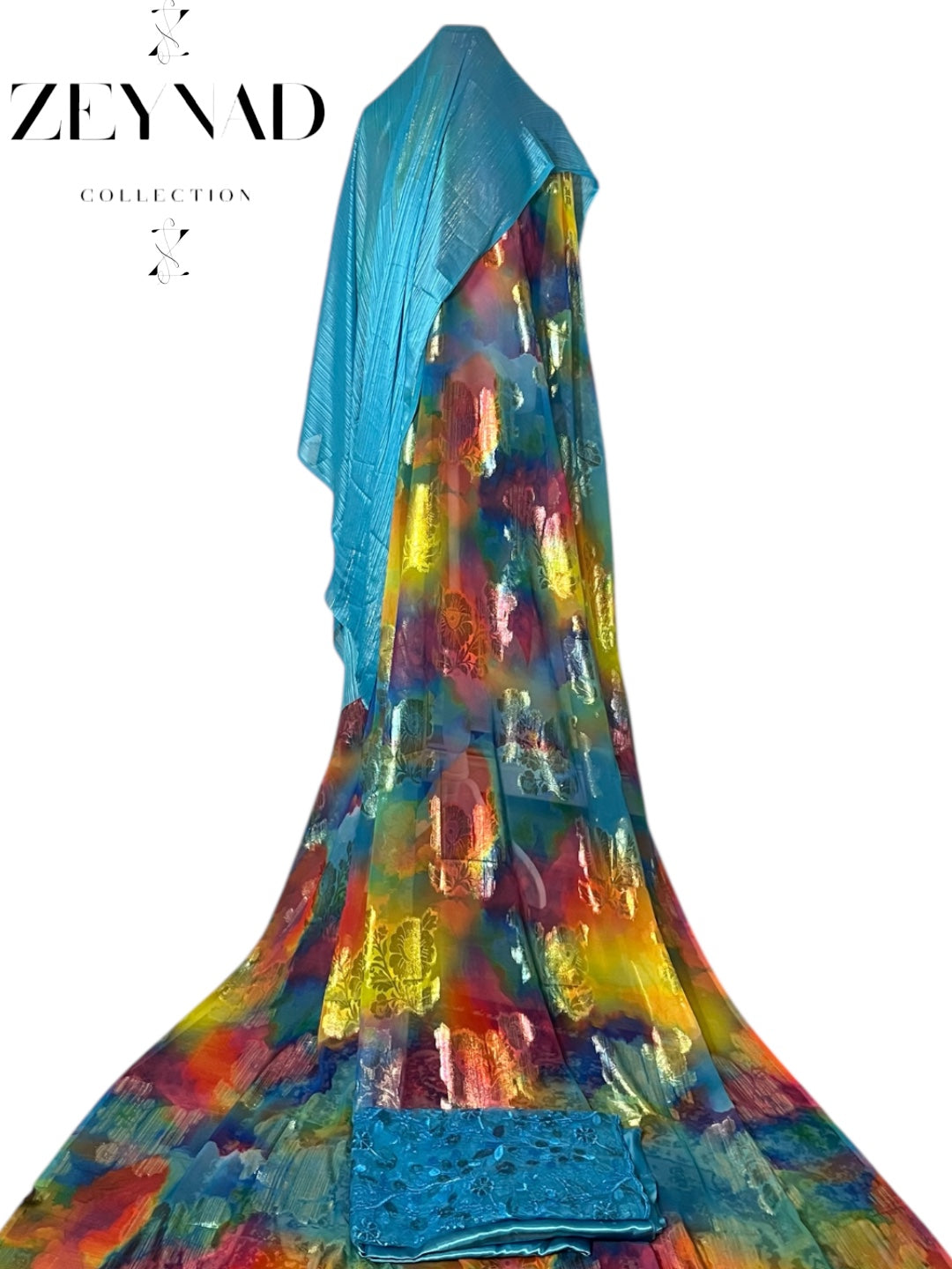 Classic mixture yellow-watercolor & radiant light blue Dirac set