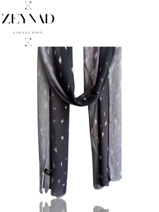 Faded purple deer/fawn print ombré