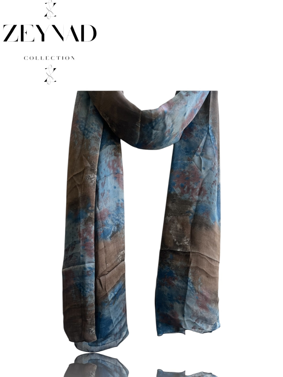 Faded sea brown ZEYNAD watercolor print