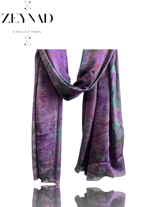 Purple sea ZEYNAD summer hijab