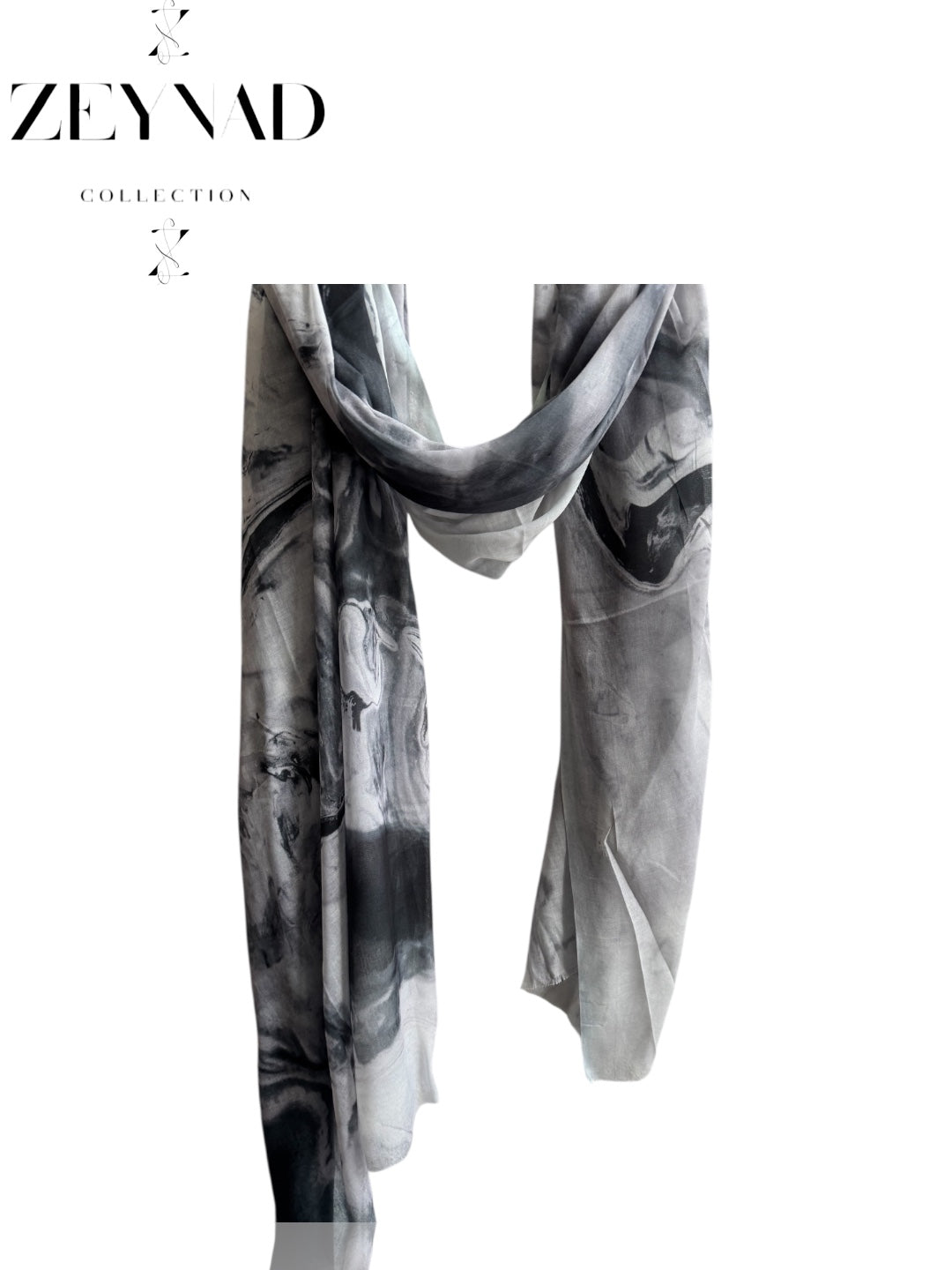 Navy white & black celestial marble print ombré