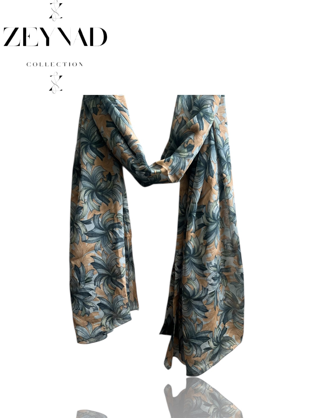 Vivid spring teal chiffon