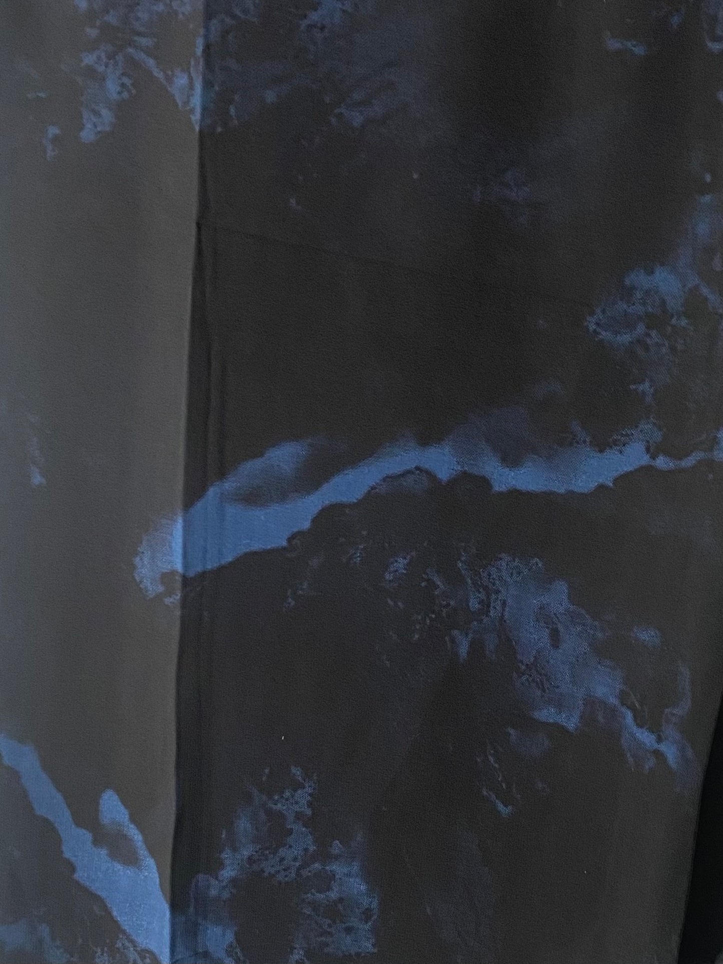 Midnight dash blue & black chiffon hijab