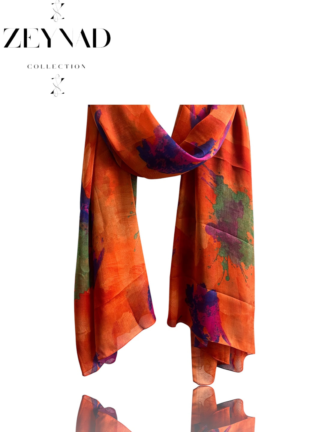 Sunlight orange ZEYNAD summer hijab