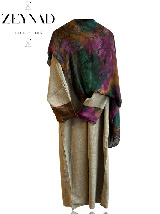 Starlight faded purple twilight matching dress & hijab set