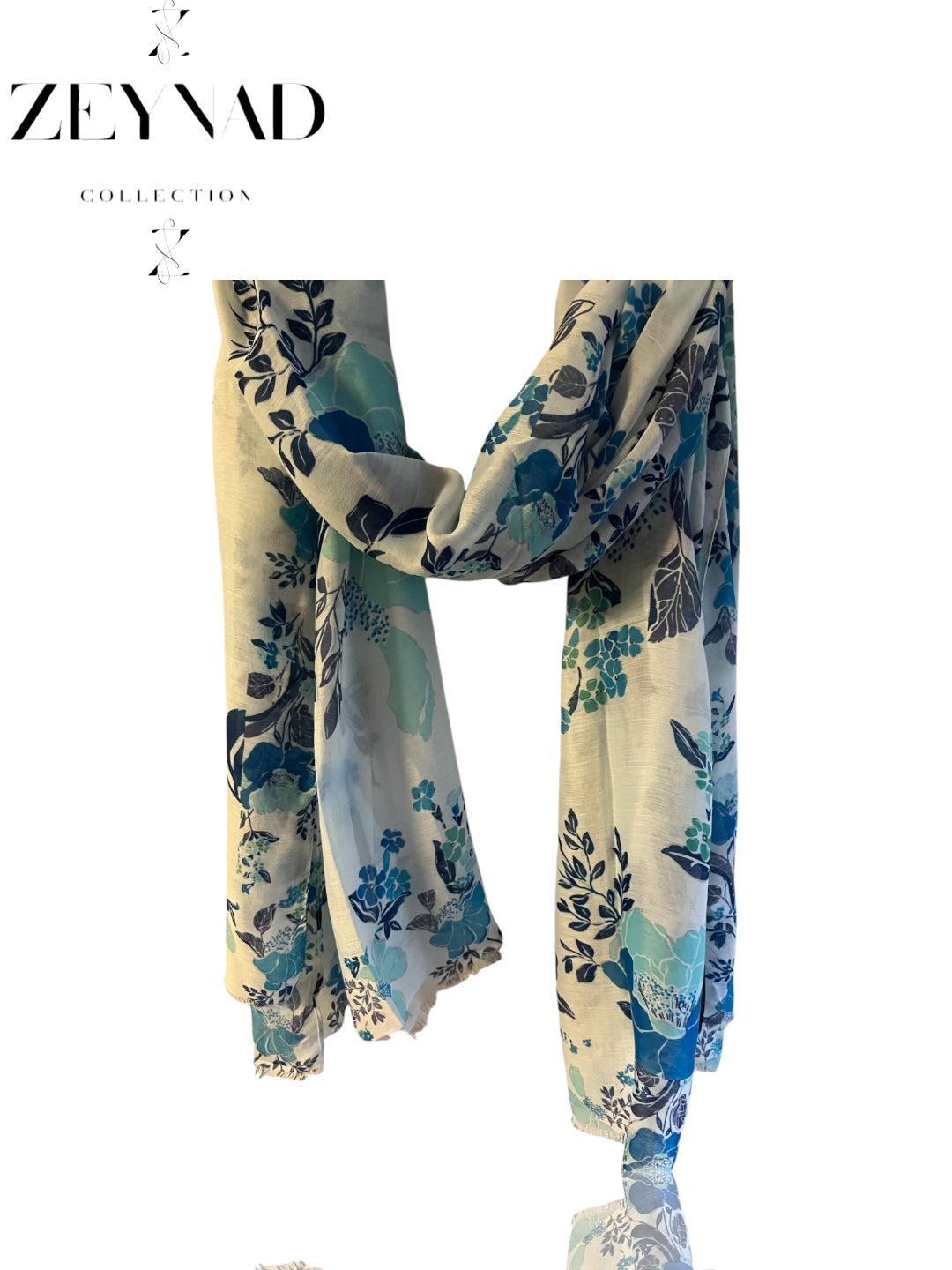 Teal & blue pastel serenity modal hijab