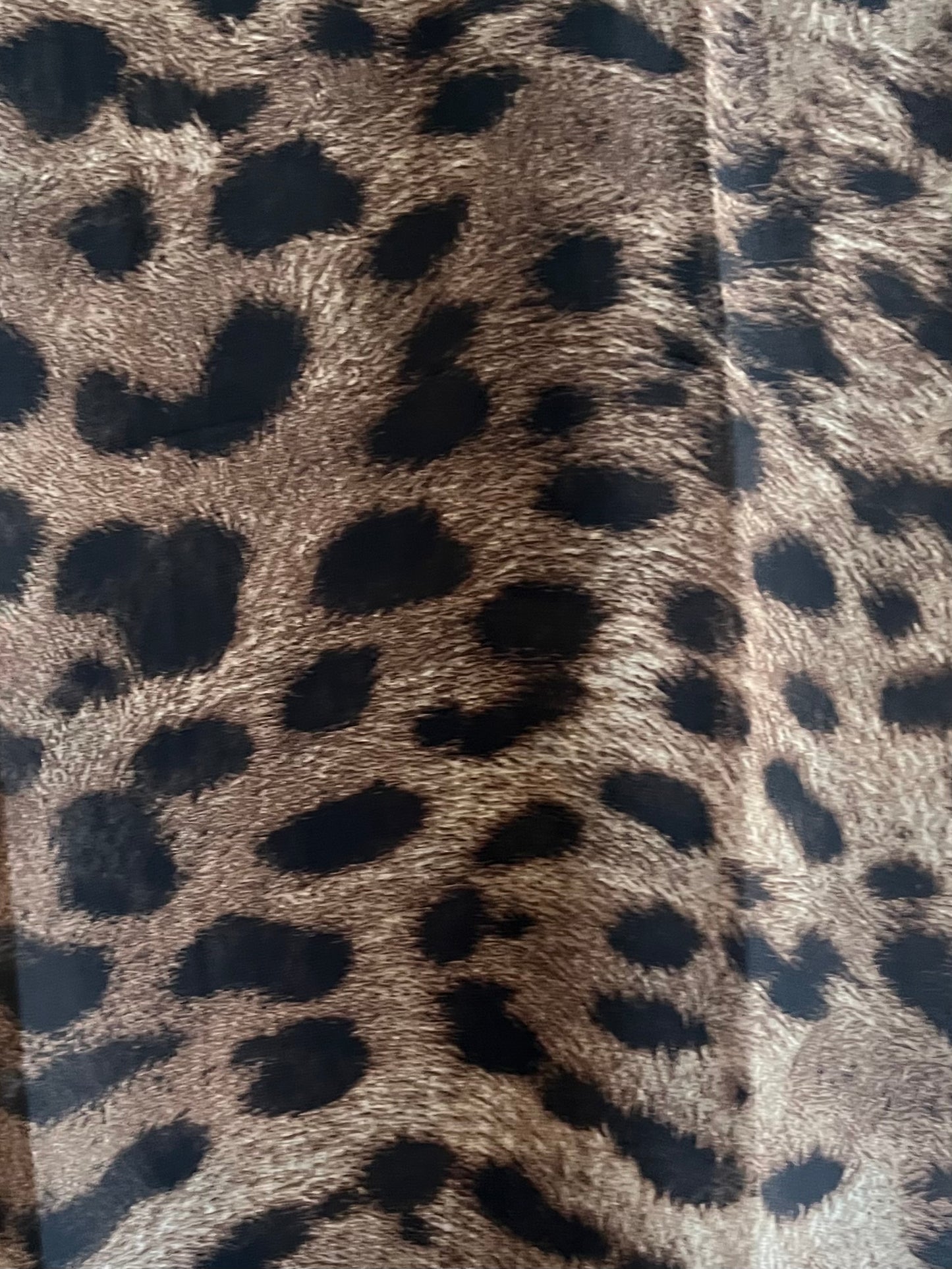 Fall light beige leopard blaze chiffon hijab